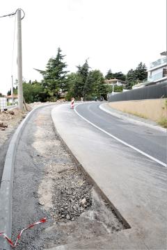 Sanacija pločnika na Belokriški v Portorožu I Risanamento marciapiede della Strada di Croce Bianca a Portorose  (2)